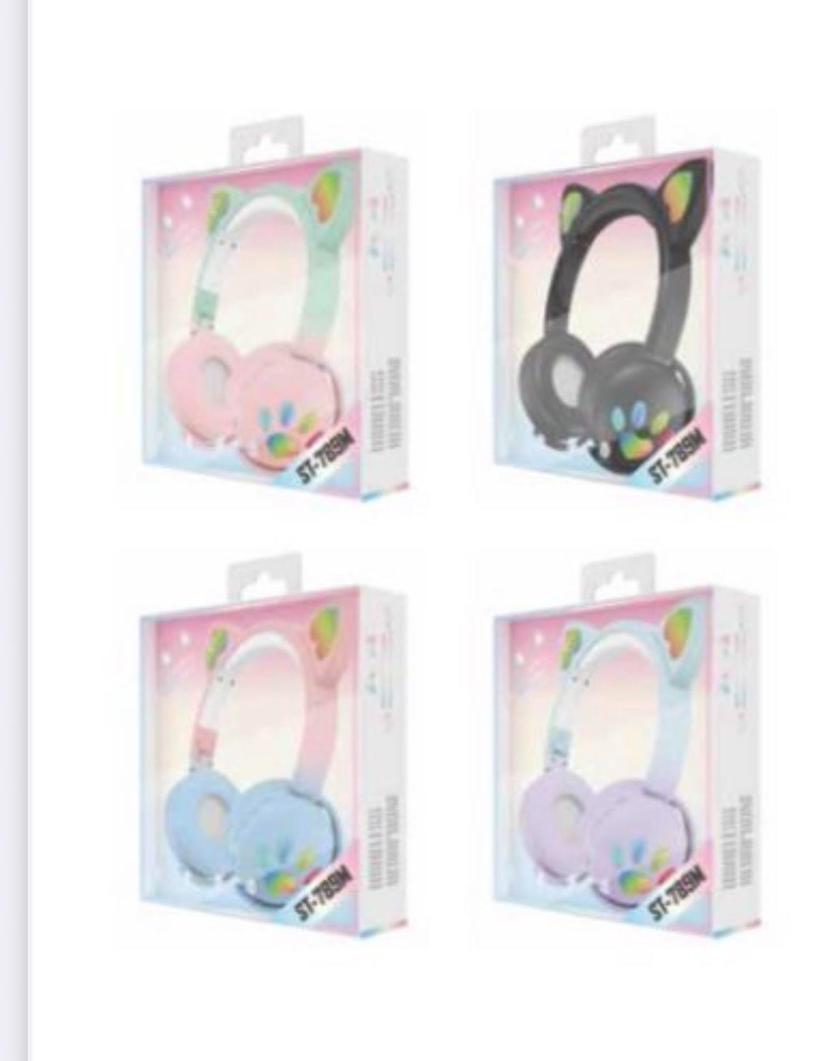 אוזניות בלוטוס בעיצוב חתול