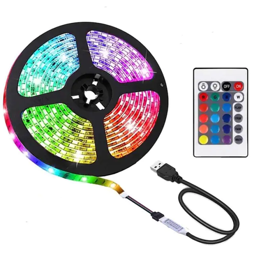 פס סרט לד בבליסטר שקוף/קופסא מעוצבת 5מ' RGB