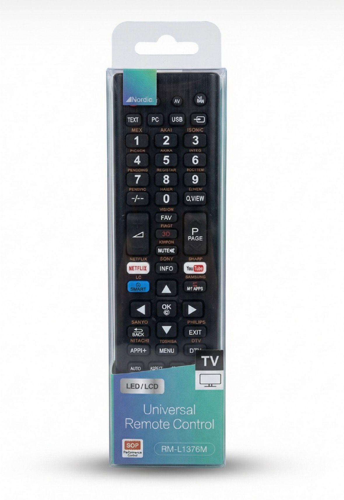 שלט אוניברסלי לטלוויזיות NORDIC LPR-RM-L1376M