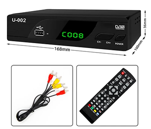 ממיר דיגיטלי *חדש* תומך DVB-T2 עידן +  U-002