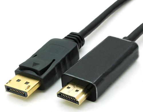 כבל DISPLAYPORT TO HDMI באורך 1.8 מטר, תומך אודיו ו-4K@30HZ