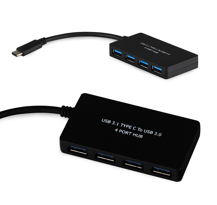 5GBPS תומך USB3.2 TYPE A חיבורי 4-ל USB3.2 TYPE C רכזת טייפ סי