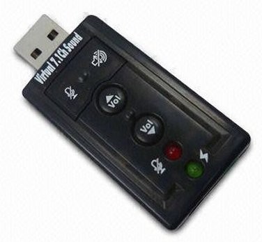 מתאם USB איכותי לאודיו 7.1 - אוזניות + מיקרופון (כרטיס קול)