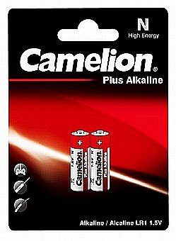 2 סוללות אלקליין דגם N בליסטר   CAMELION N-LR-1