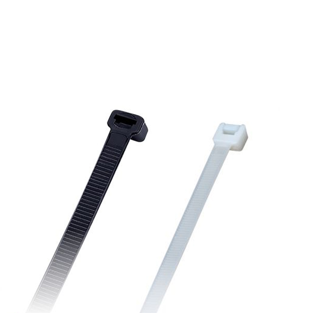 מארז 100 יח חבקים  4.8x300mm צבע שחור