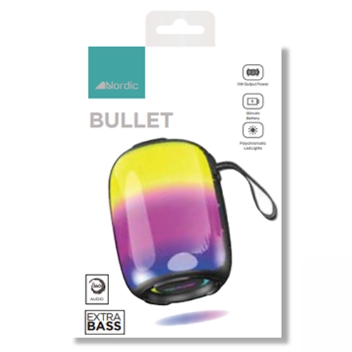 רמקול בלוטוס נייד עוצמתי NORDIC BULLET