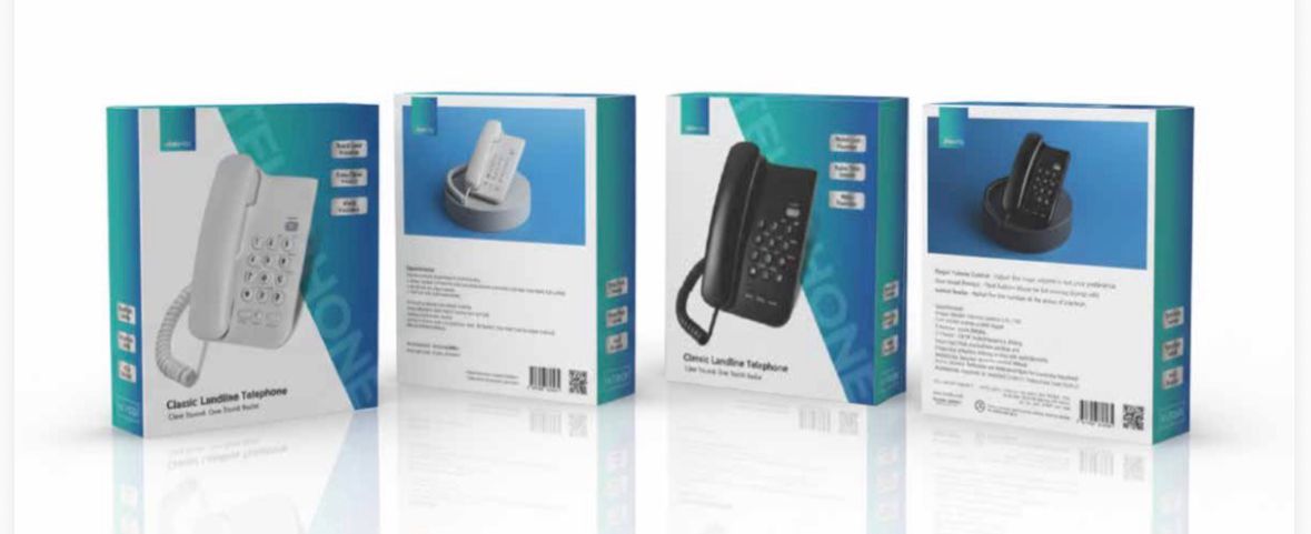 טלפון שולחני רחב - שחור LPR-KX-T3028